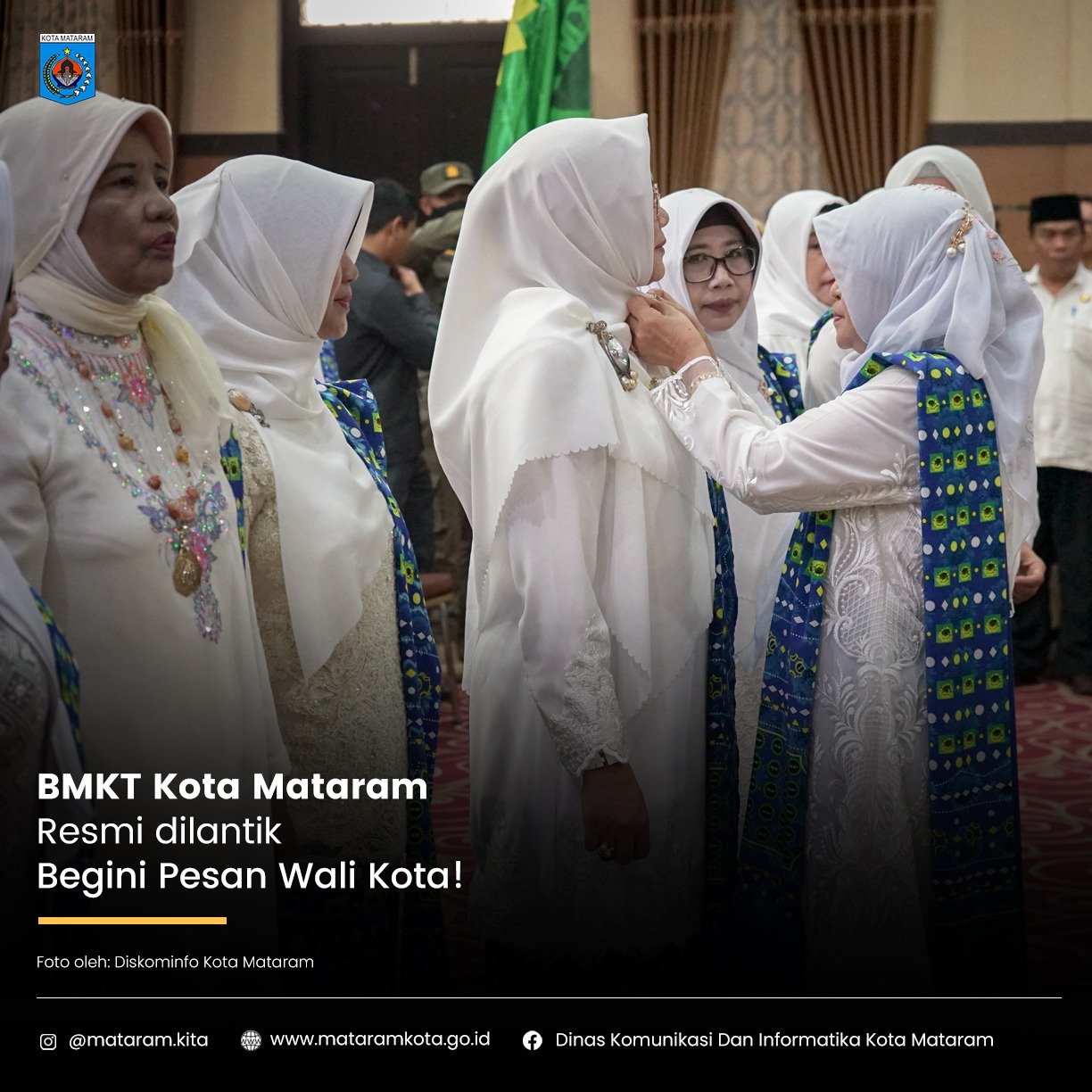 BKMT Kota Mataram Resmi dilantik, Begini Pesan Wali Kota