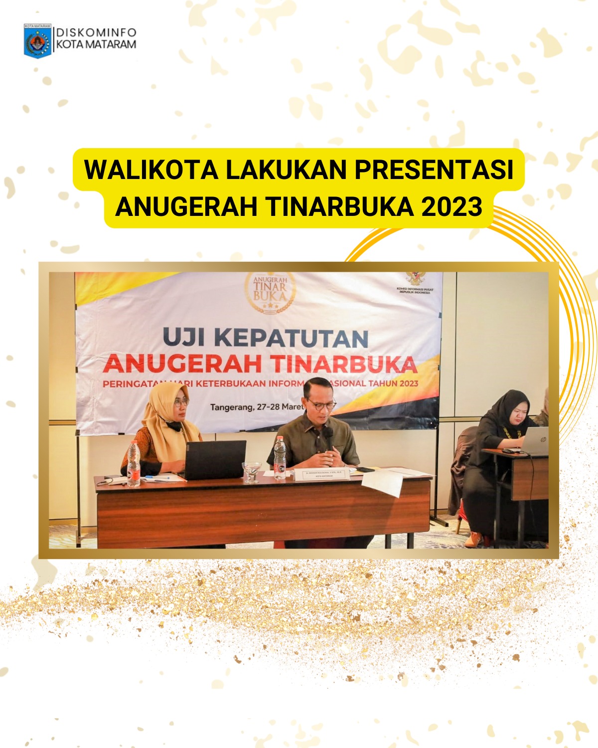 Walikota Lakukan Presentasi Anugerah Tinarbuka 2023