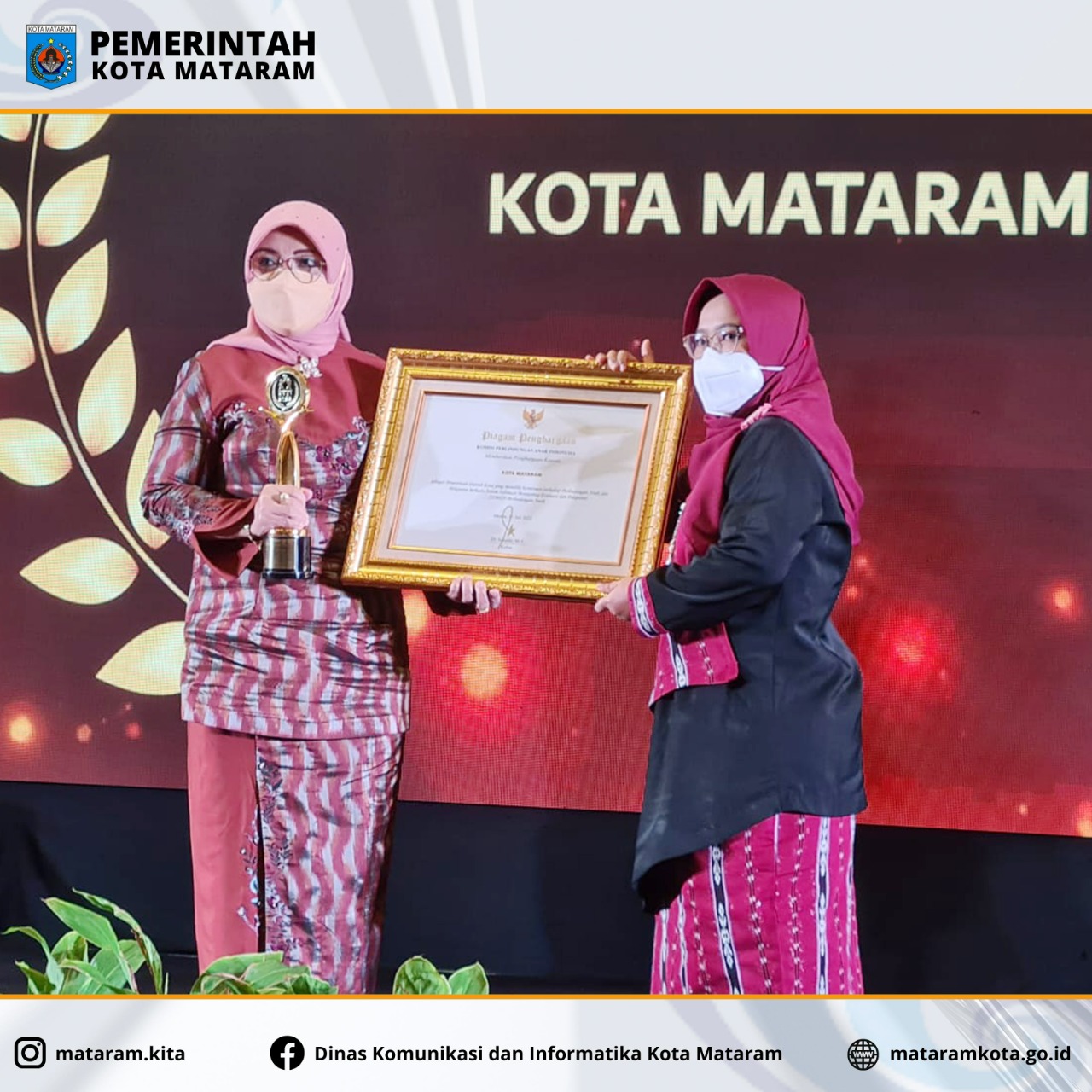 Kota Mataram Raih Penghargaan Anugerah KPAI