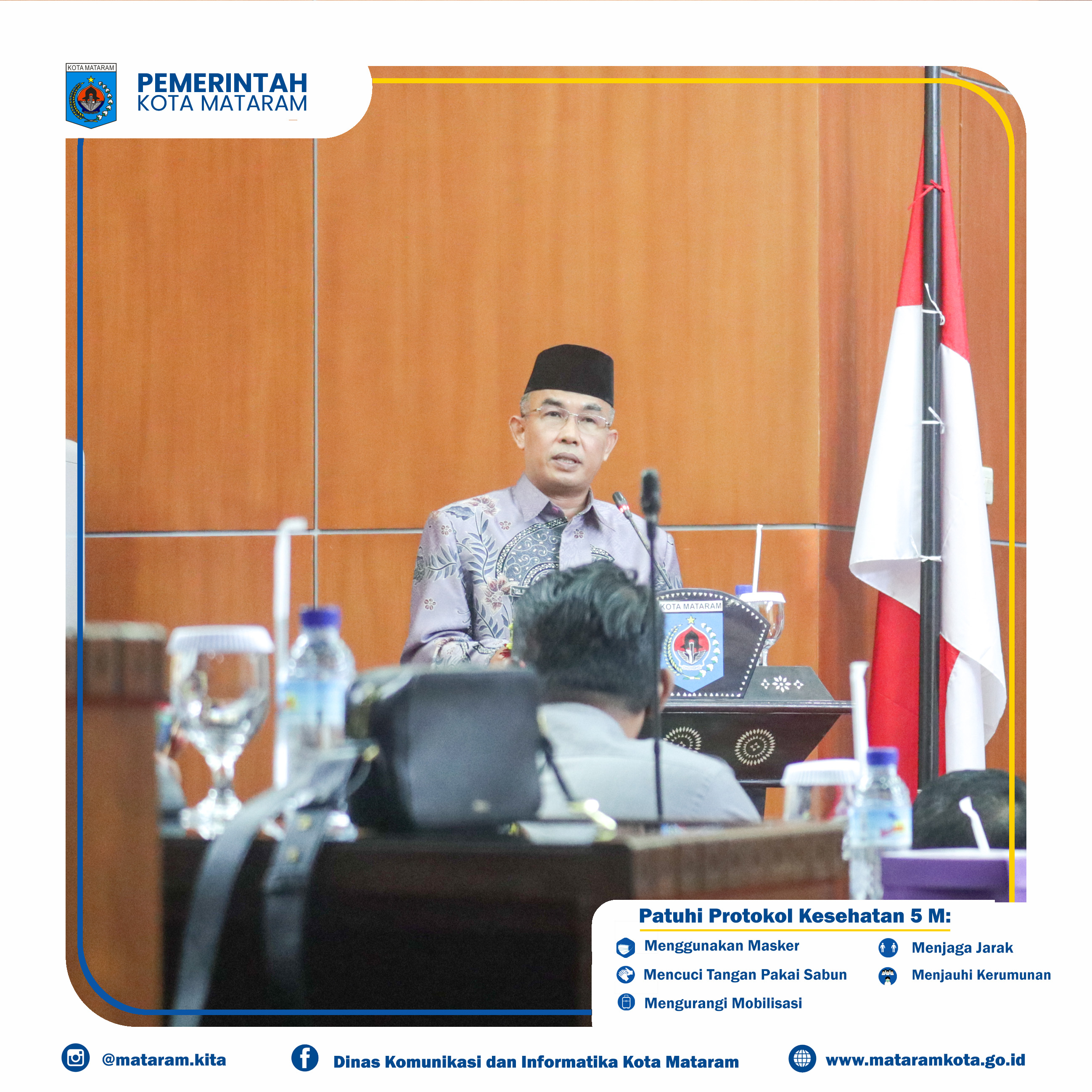 Wakil Wali Kota Sampaikan Tiga pengajuan Raperda Kota Mataram