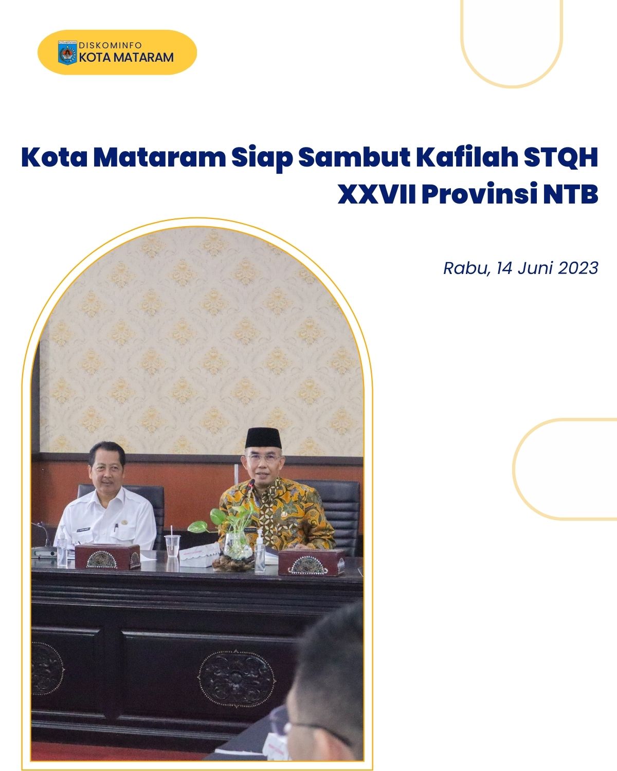 Kota Mataram Siap Sambut Kafilah STQH XXVII Provinsi NTB