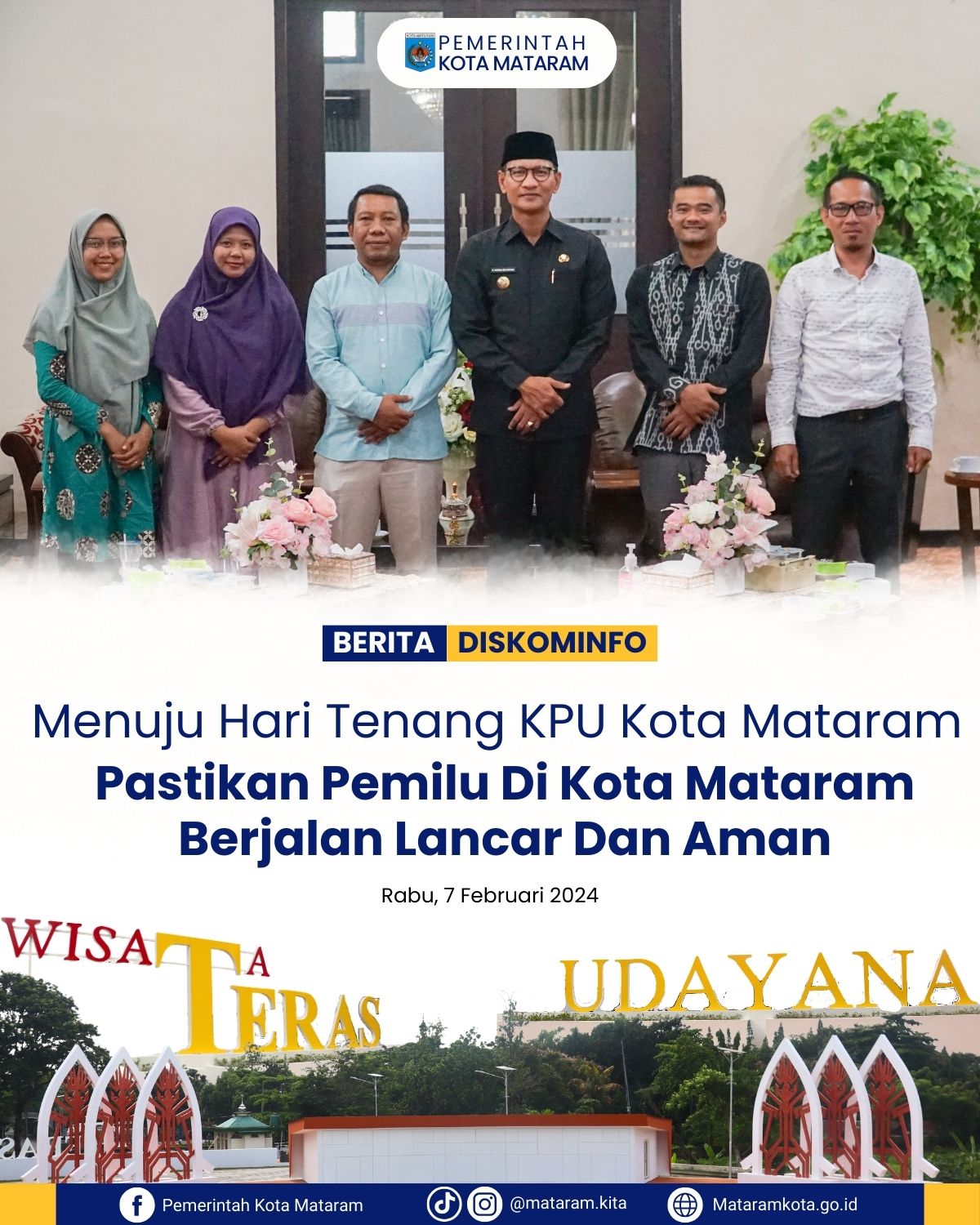 Menuju Hari Tenang, KPU Kota Mataram pastikan Pemilu di Kota Mataram berjalan lancar dan aman