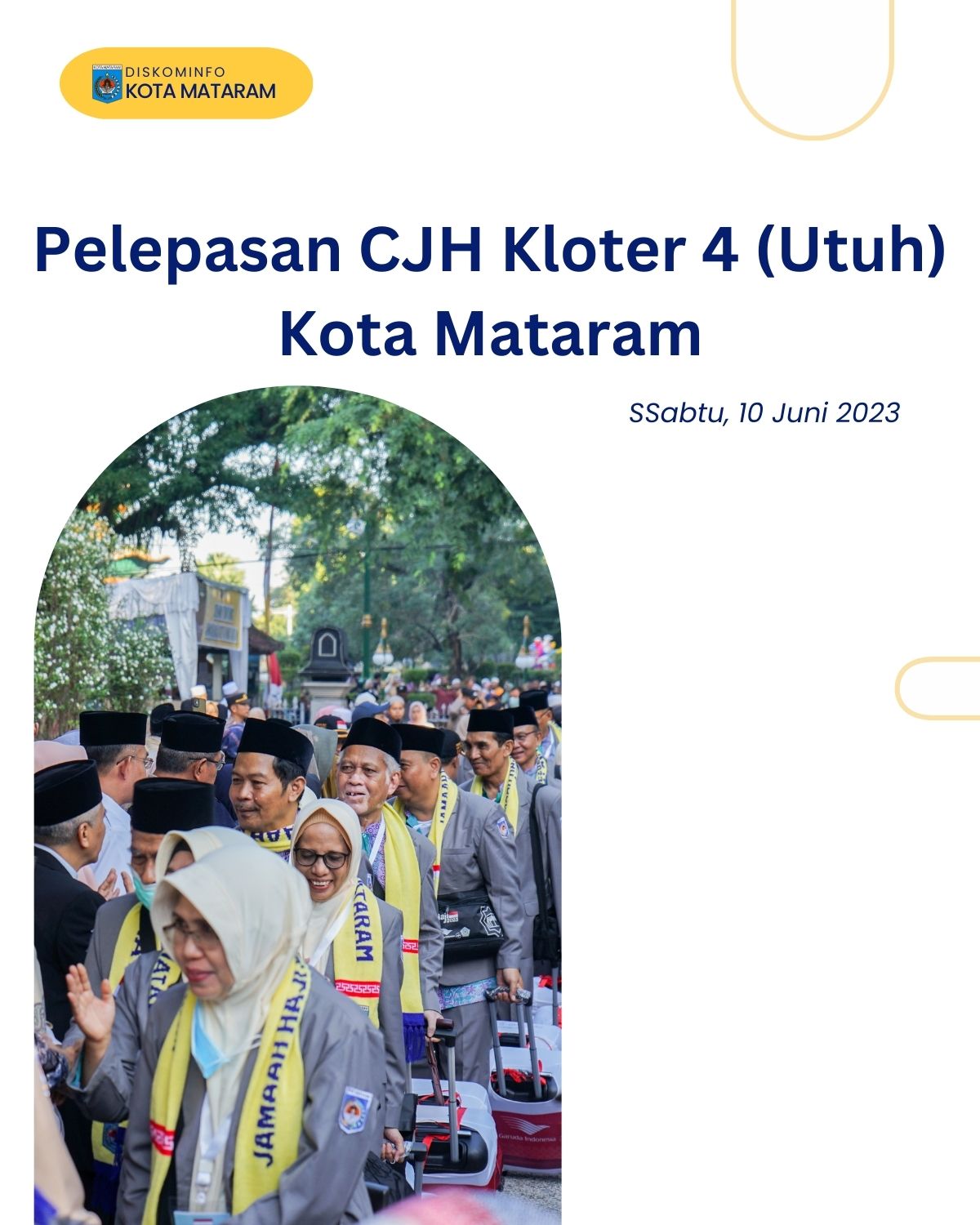 Pelepasan CJH Kloter 4 (Utuh) Kota Mataram