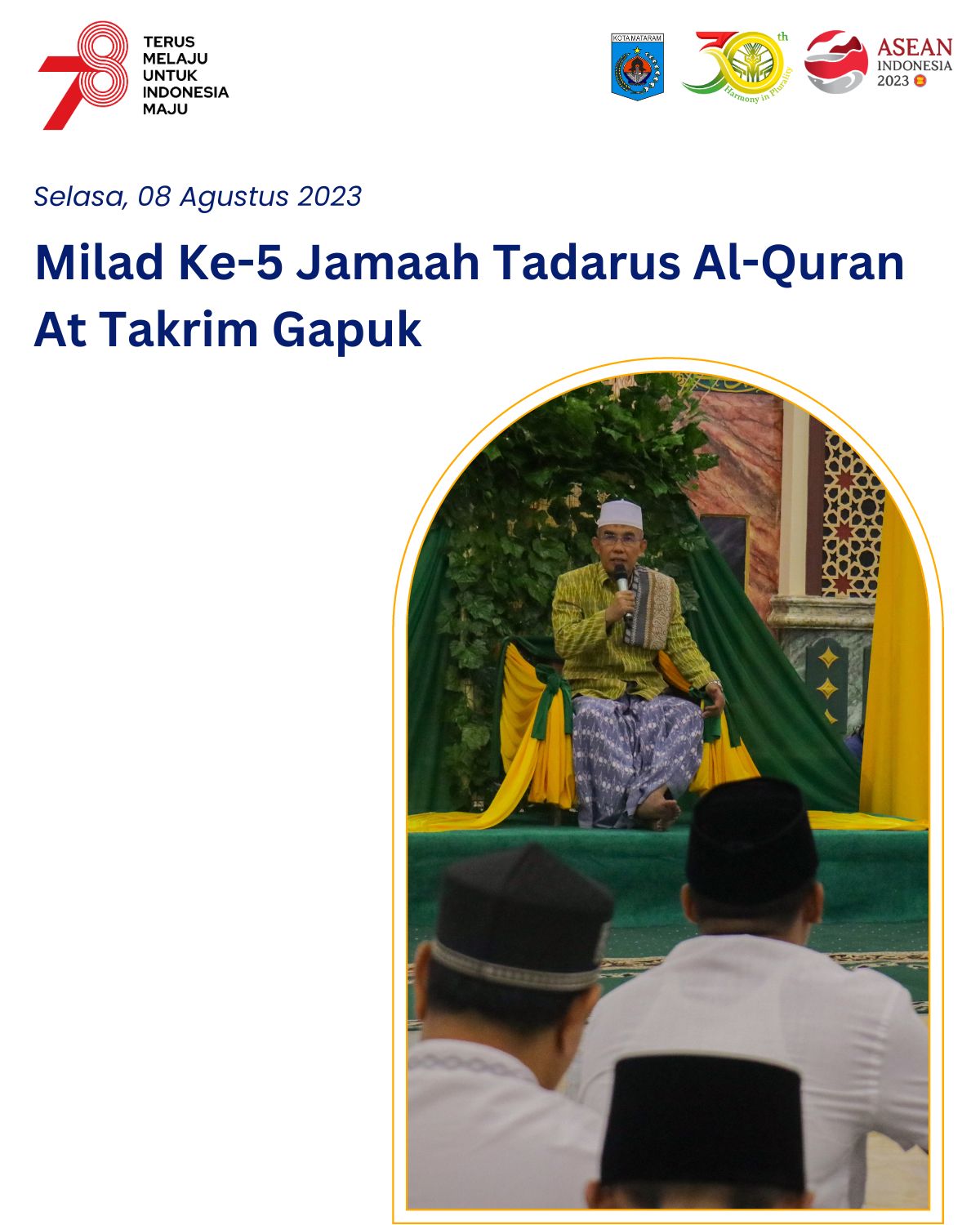 Milad Ke - 5 Jamaah Tadarus Al Quran At Takrim Gapuk