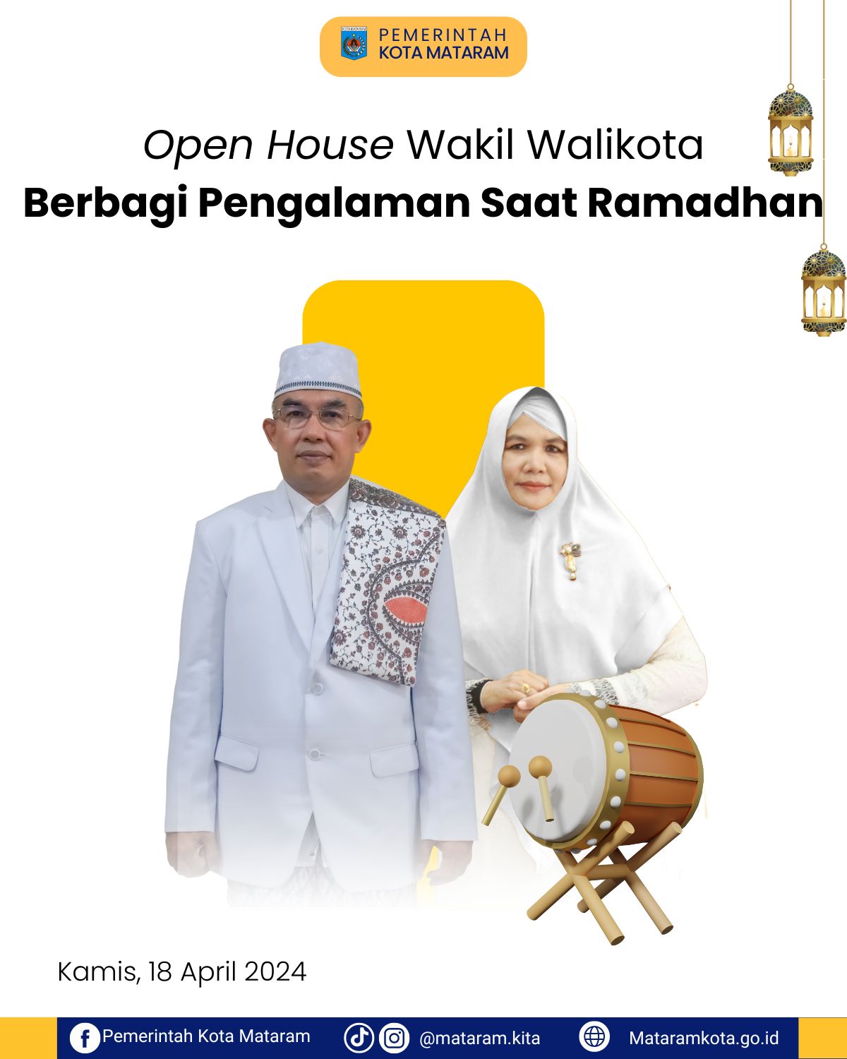 Open house wakil walikota: berbagi pengalaman saat Ramadhan