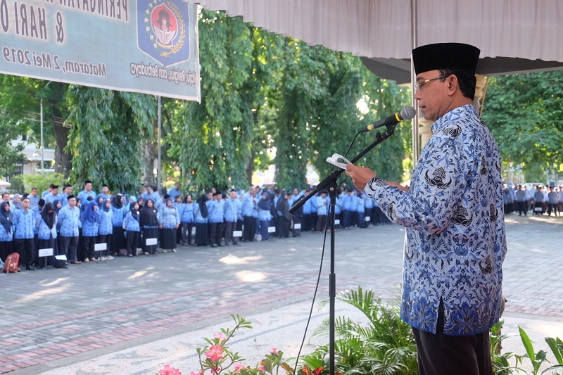 Pemerintah Kota Mataram Peringati Hari Pendidikan Nasional yang di rangkai dengan Hari Otonomi Daerah (OTDA) ke XXIII Tahun 2019