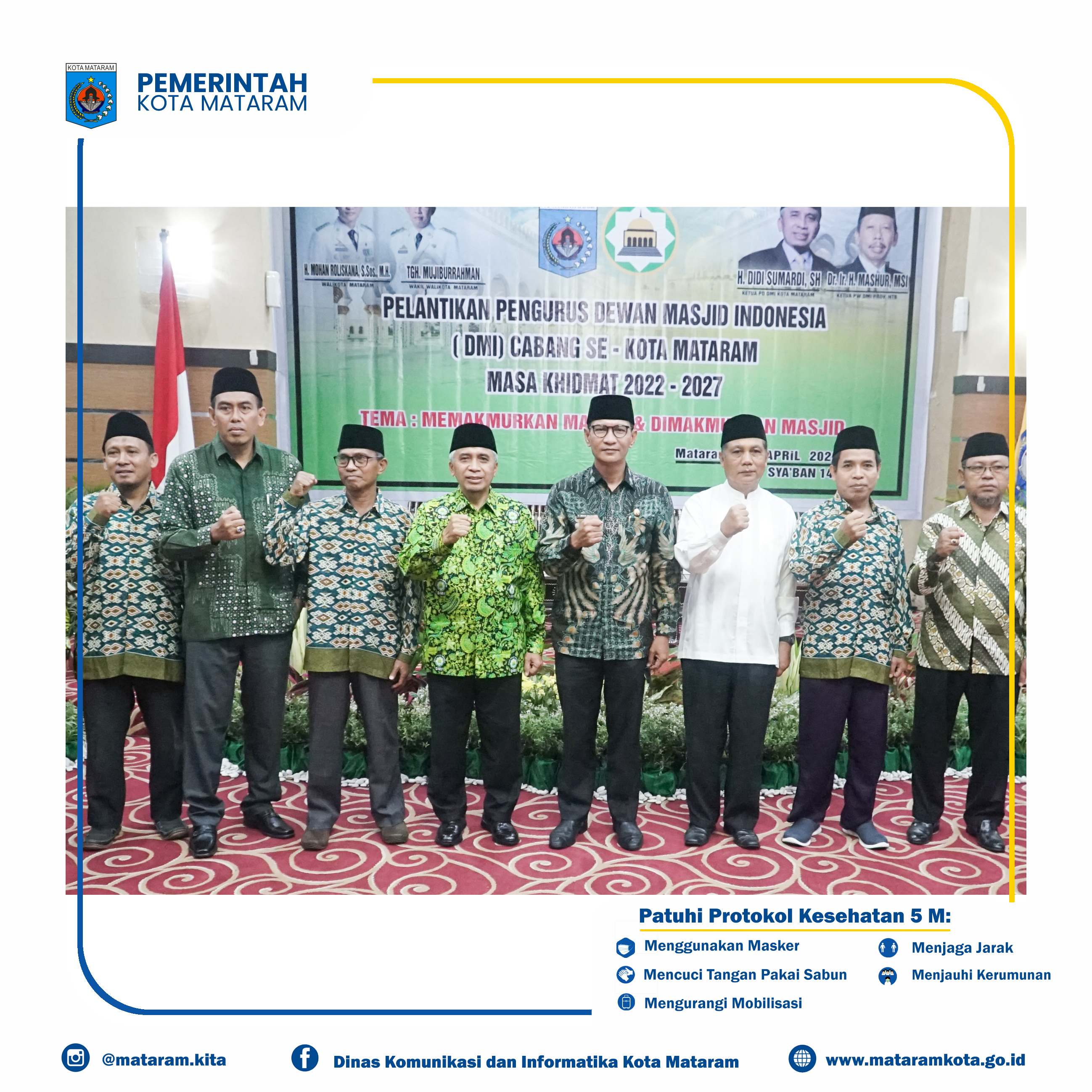Pelantikan Dewan Masjid Indonesia (DMI) Cabang Se- Kota Mataram