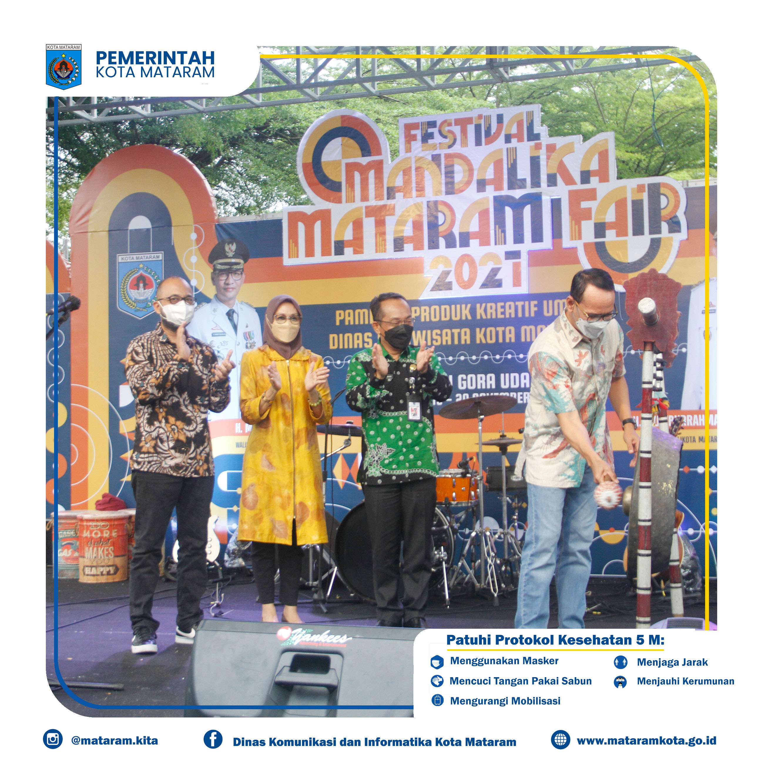Walikota Buka Festival Mandalika Mataram Fair 2021