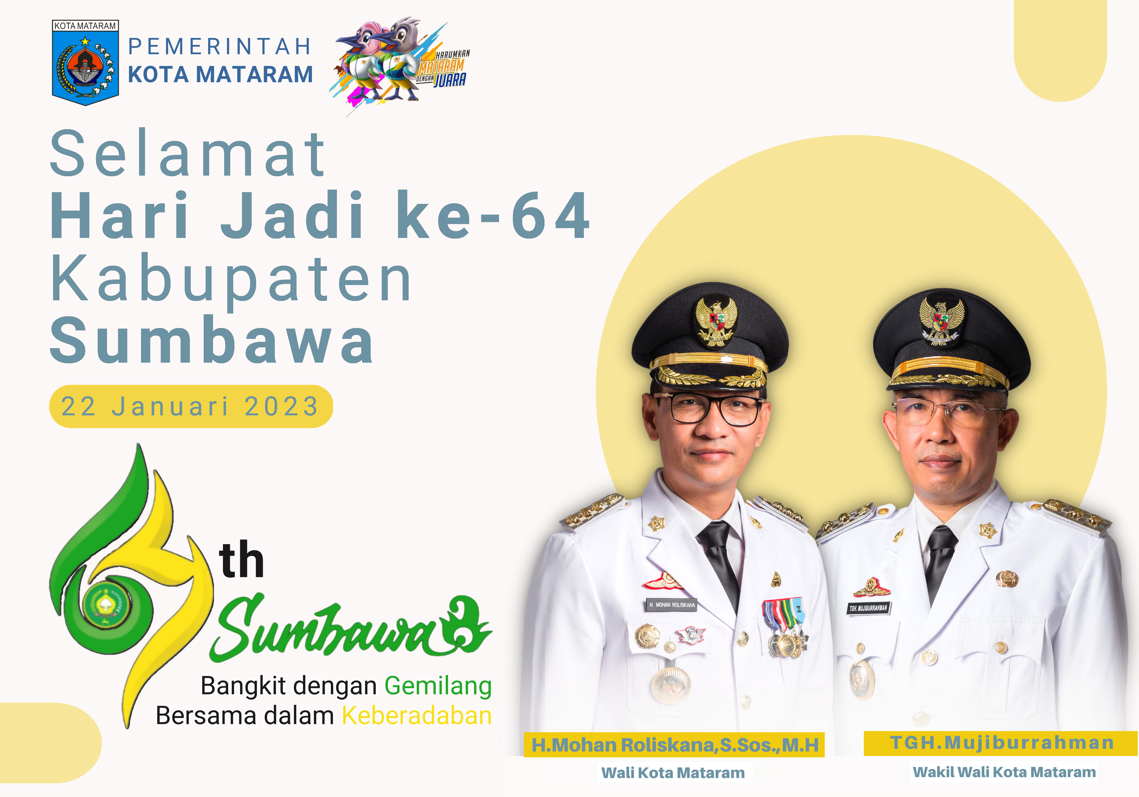 Selamat Hari Jadi Ke-64 Kabupaten Sumbawa