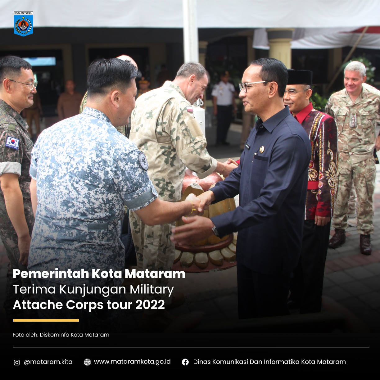 Pemerintah Kota Mataram terima kunjungan Military Attache Corps tour 2022