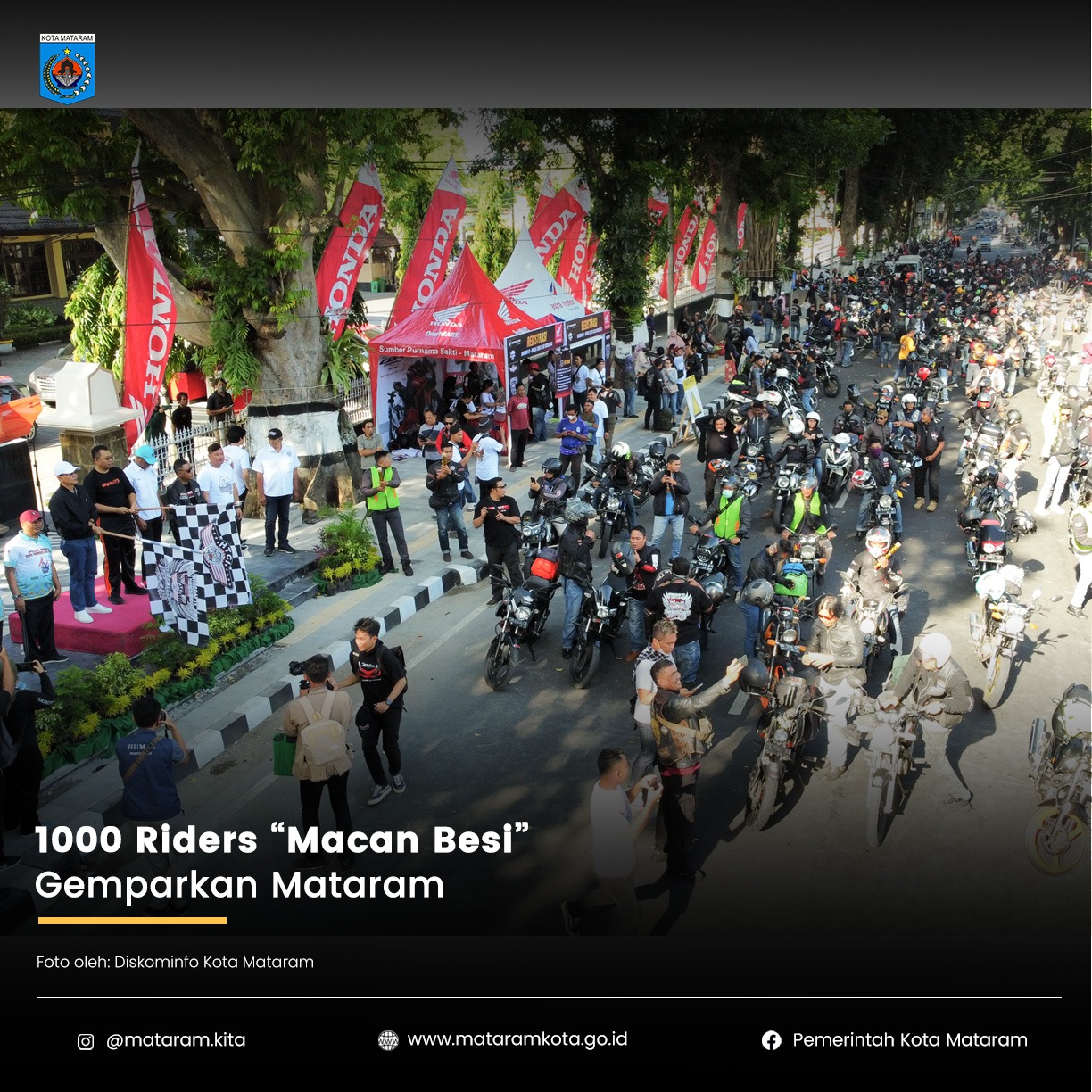 1.000 Riders "Macan Besi" Gemparkan Mataram