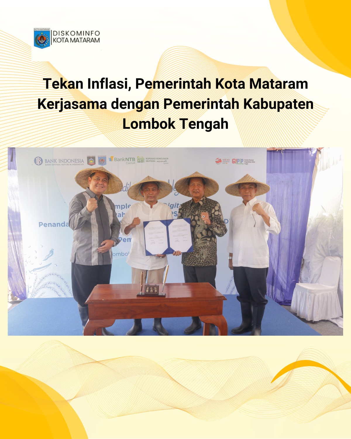 Tekan Inflasi, Pemerintah Kota Mataram Kerjasama dengan Pemerintah Kabupaten Lombok Tengah