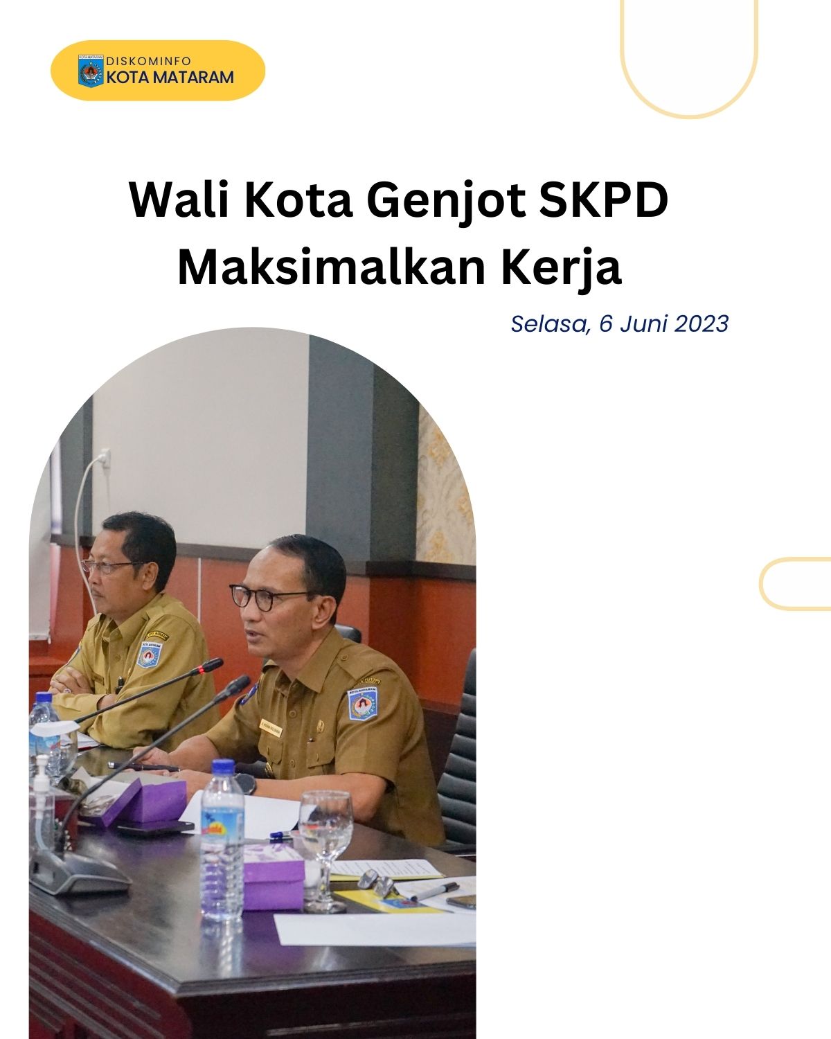 Wali Kota Genjot SKPD Maksimalkan Kinerja