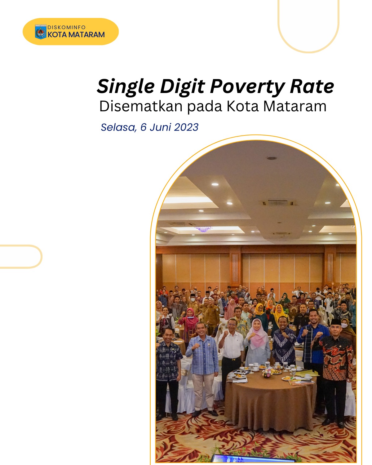 Single Digit Poverty Rate Disematkan pada Kota Mataram