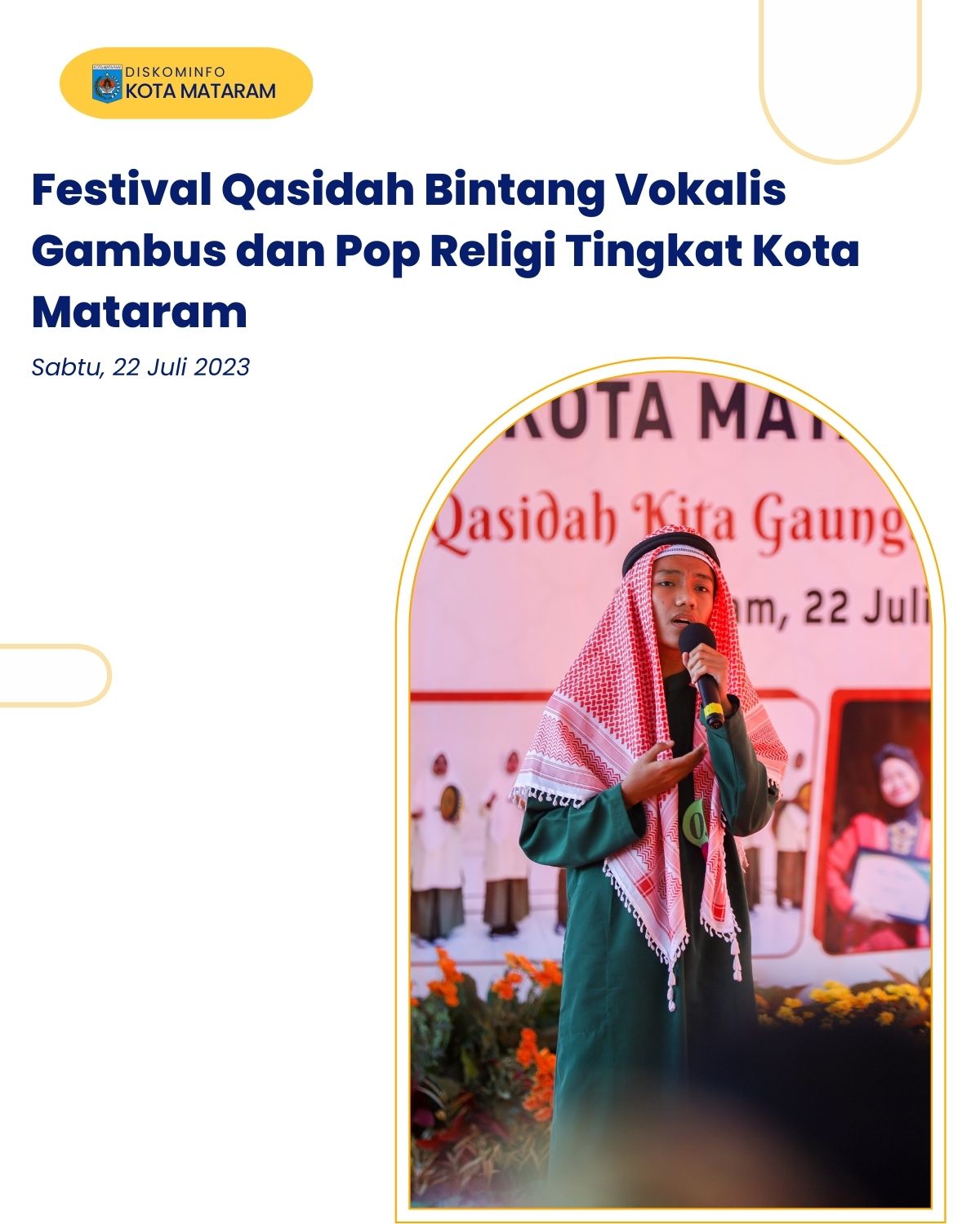 Festival Qasidah Bintang Vocalis Gambus dan Pop Religi Tingkat Kota Mataram