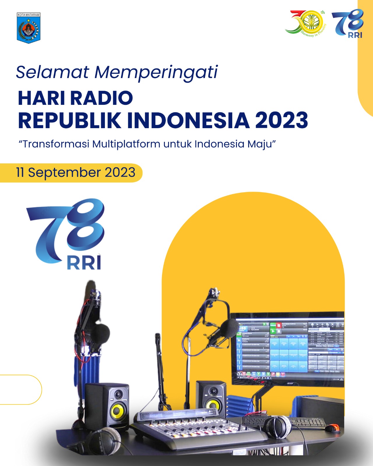 Selamat memperingati Hari Radio Republik Indonesia