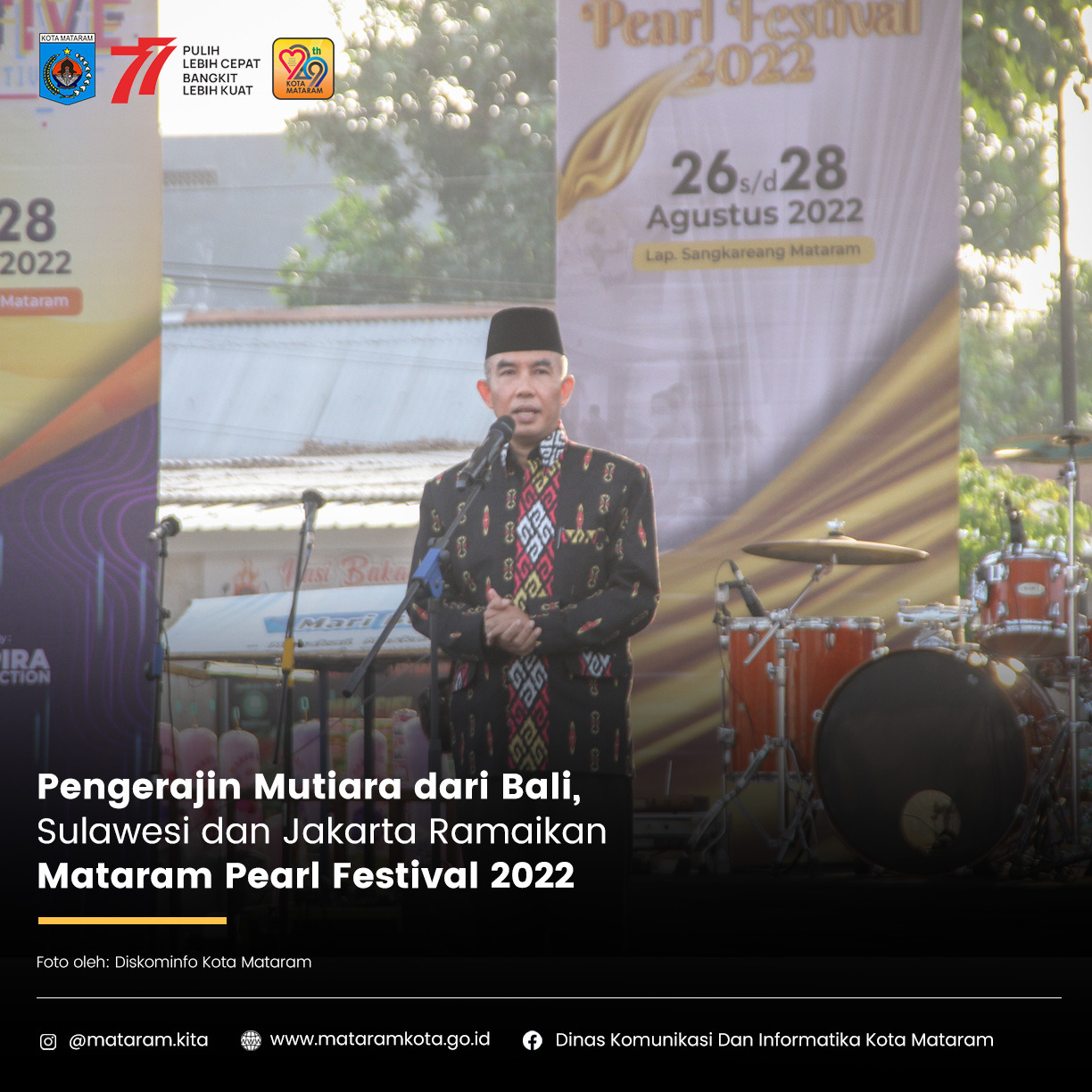 Pengerajin Mutiara dari Bali, Sulawesi dan Jakarta, Ramaikan Mataram Pearl Festival