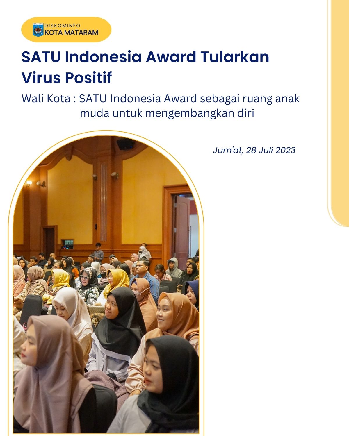 SATU Indonesia Award Tularkan Virus Positif