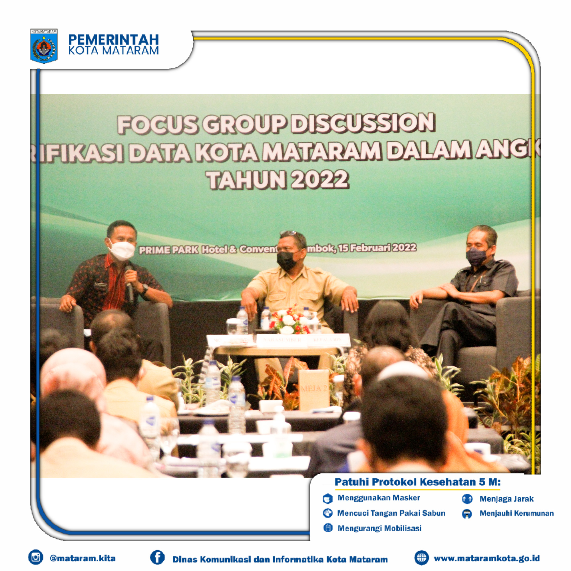 Forum Group Discussion (FGD) Verifikasi Data Kota Mataram Dalam Angka Tahun 2022