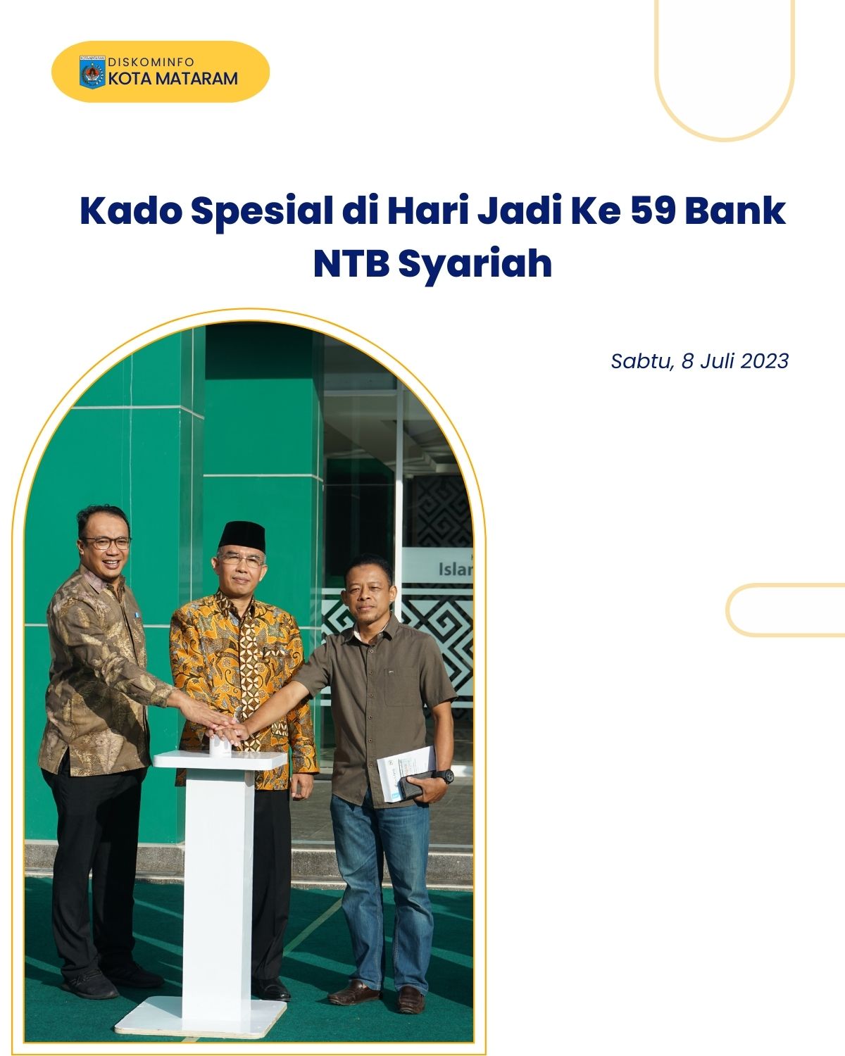 Kado Spesial di Hari Jadi Ke 59 Bank NTB Syariah