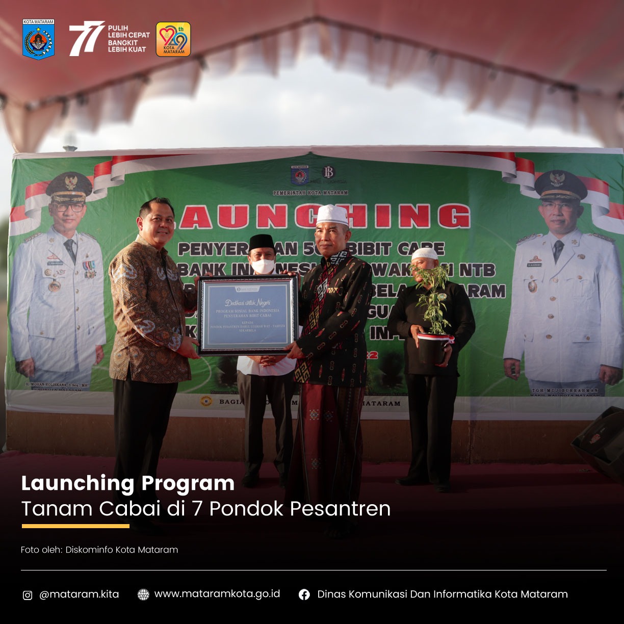 Launching Program Tanam Cabai di 7 Pondok Pesantren
