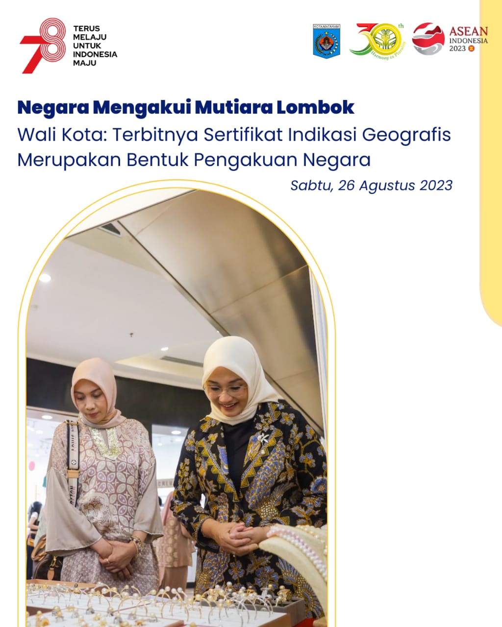 Negara Mengakui Mutiara Lombok