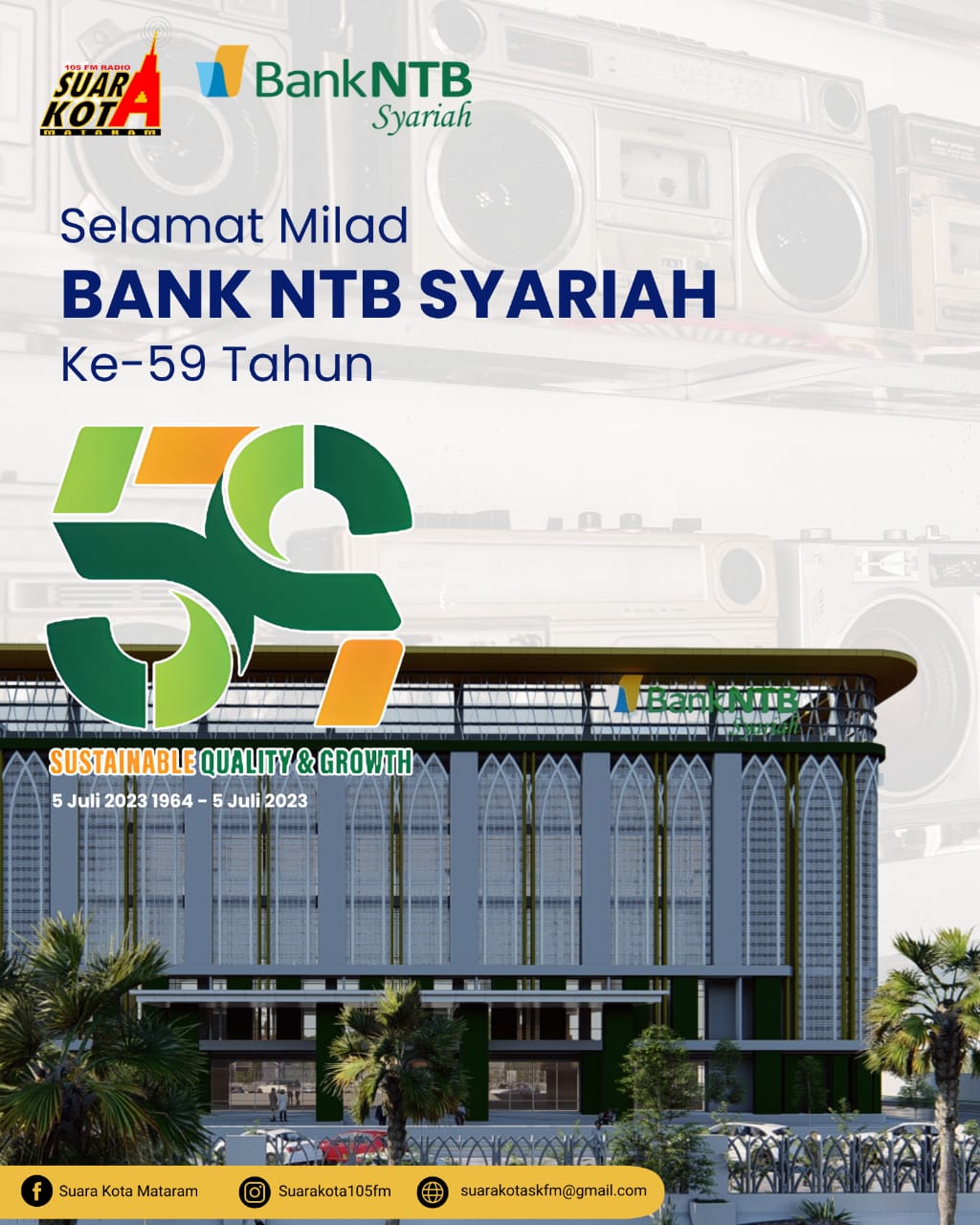 Selamat Milad Ke 59 Bank NTB Syariah