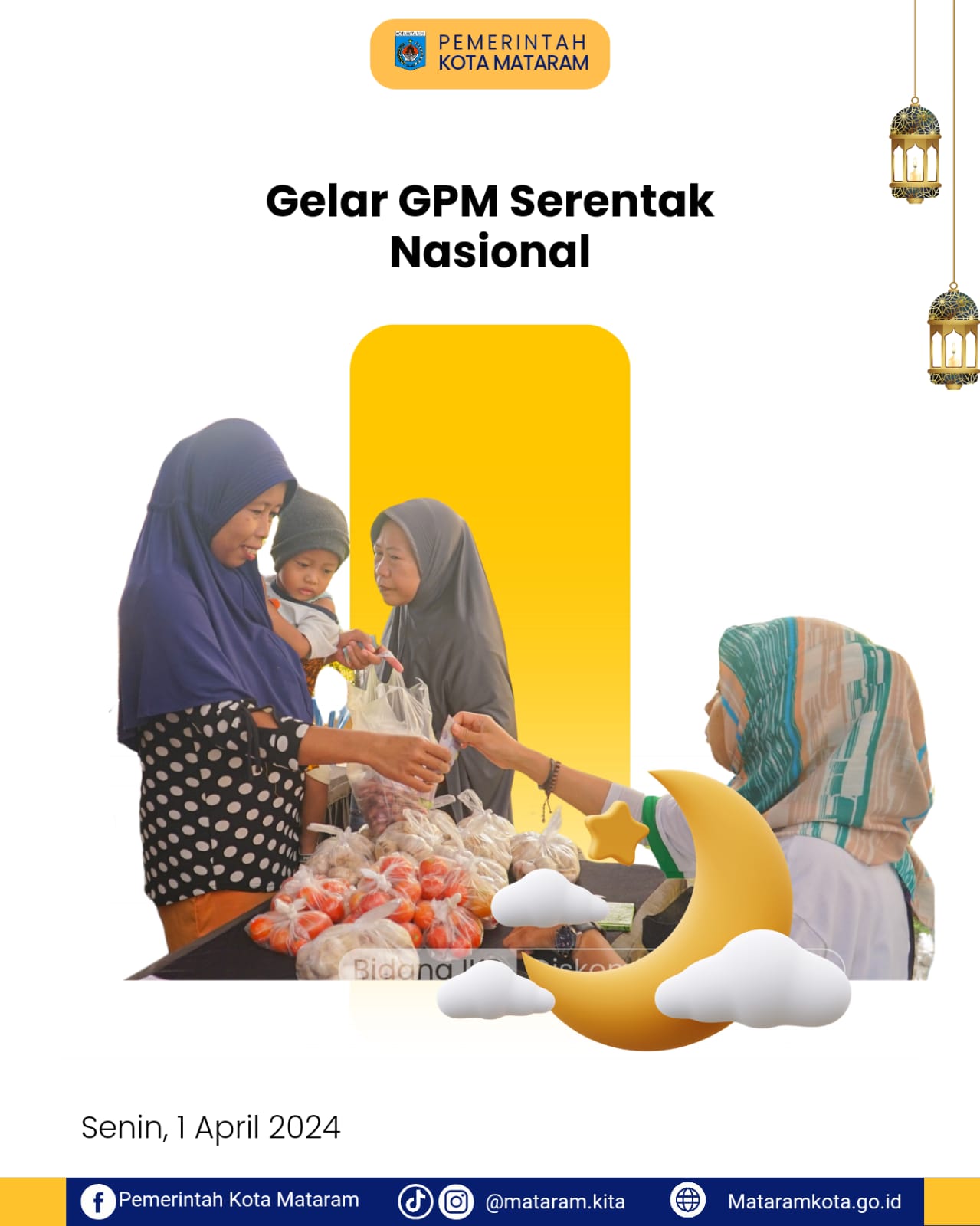 Gelar GPM Serentak Nasional, Pemkot Mataram Optimis Tekan Inflasi
