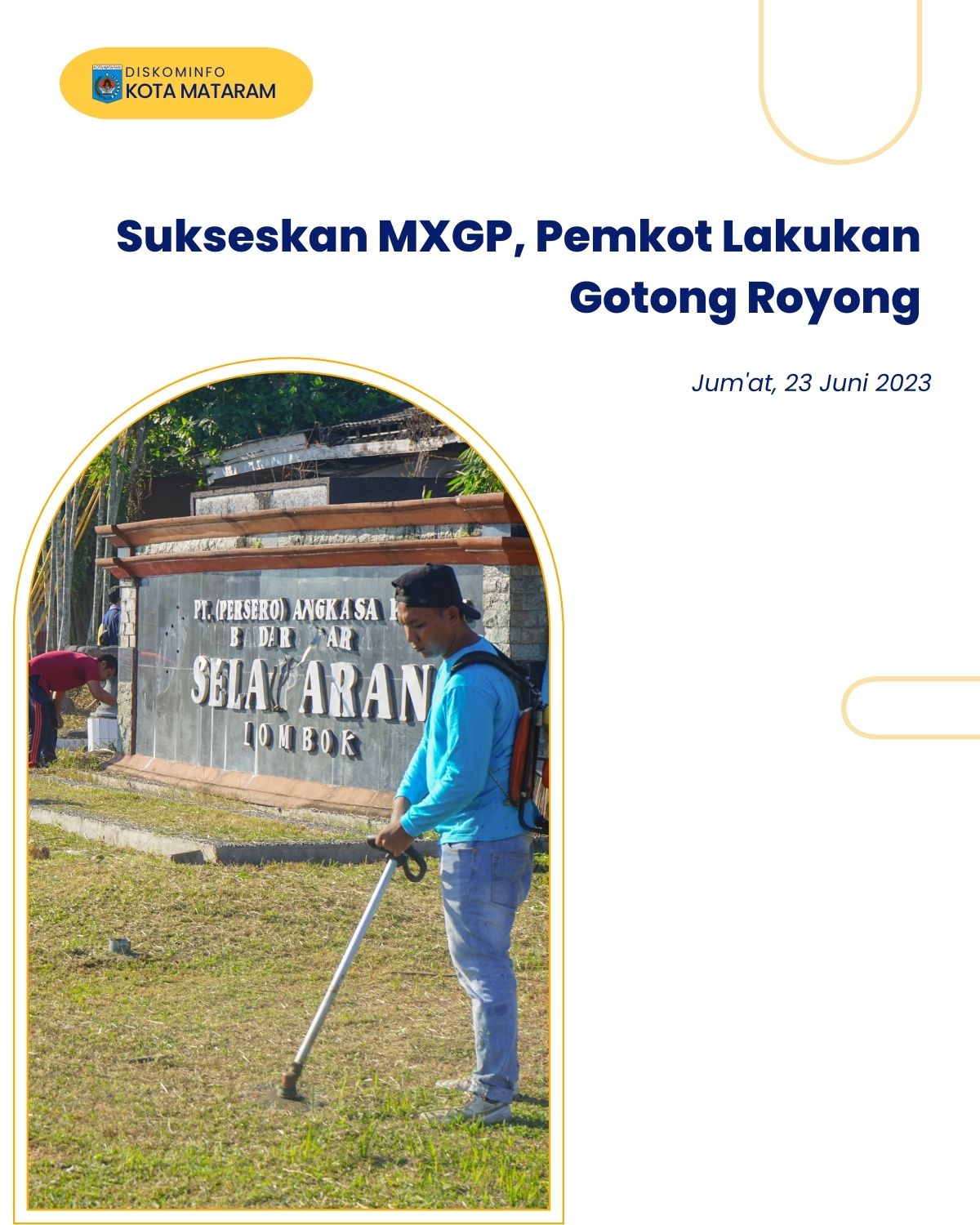 Sukseskan MXGP, Pemkot Lakukan Gotong Royong