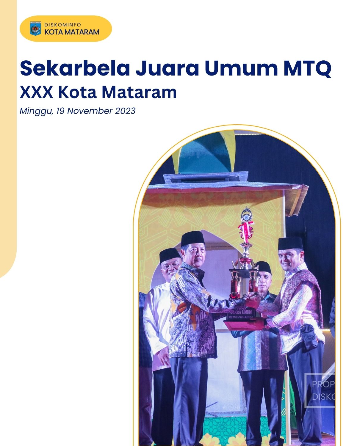 Sekarbela Juara UMUM MTQ XXX Kota Mataram
