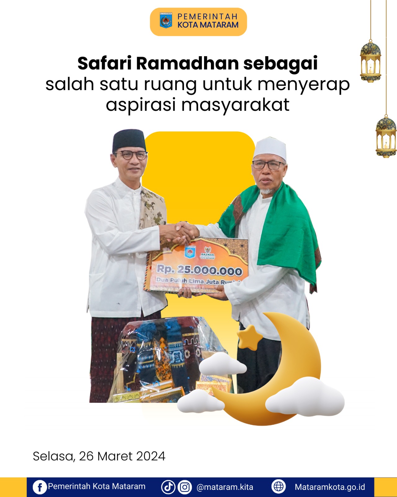 Safari Ramadhan sebagai salah satu ruang untuk menyerap aspirasi masyarakat