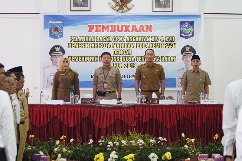 Pelatihan Dasar CPNS Angkatan XIV & XVII Pemerintah Kota Mataram Pola Kemitraan Dengan Pemerintah Provinsi NTB 2019