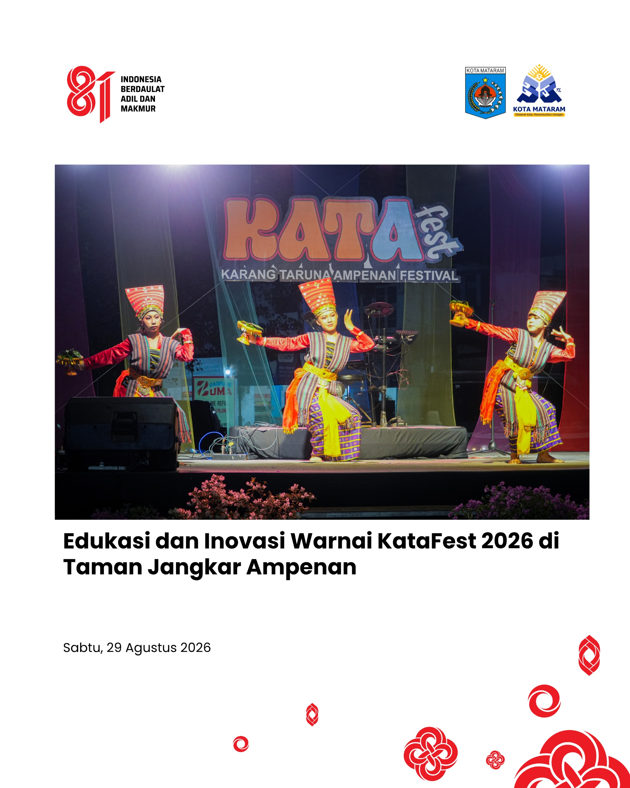 dukasi dan Inovasi Warnai KataFest 2026 di Taman Jangkar Ampenan