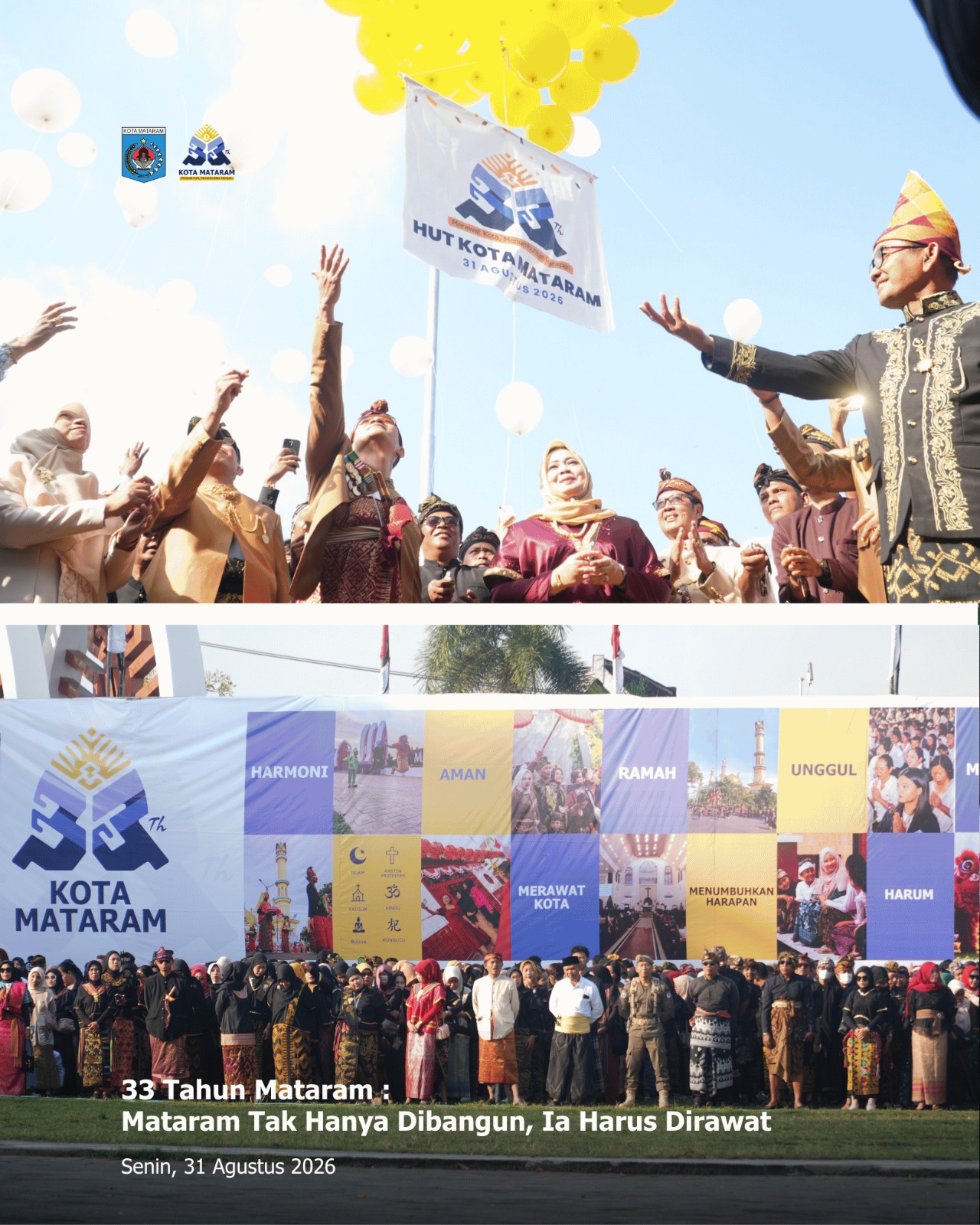 33 Tahun Mataram : Mataram Tak Hanya Dibangun, Ia Harus Dirawat