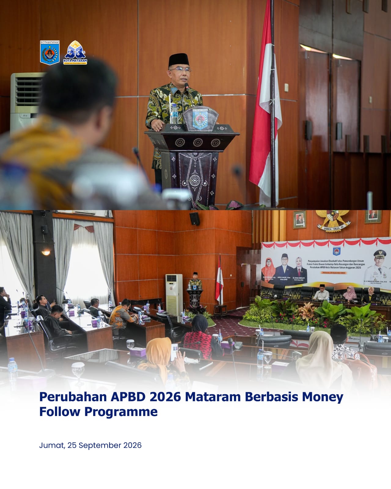 Perubahan APBD 2026 Mataram Berbasis Money Follow Programme