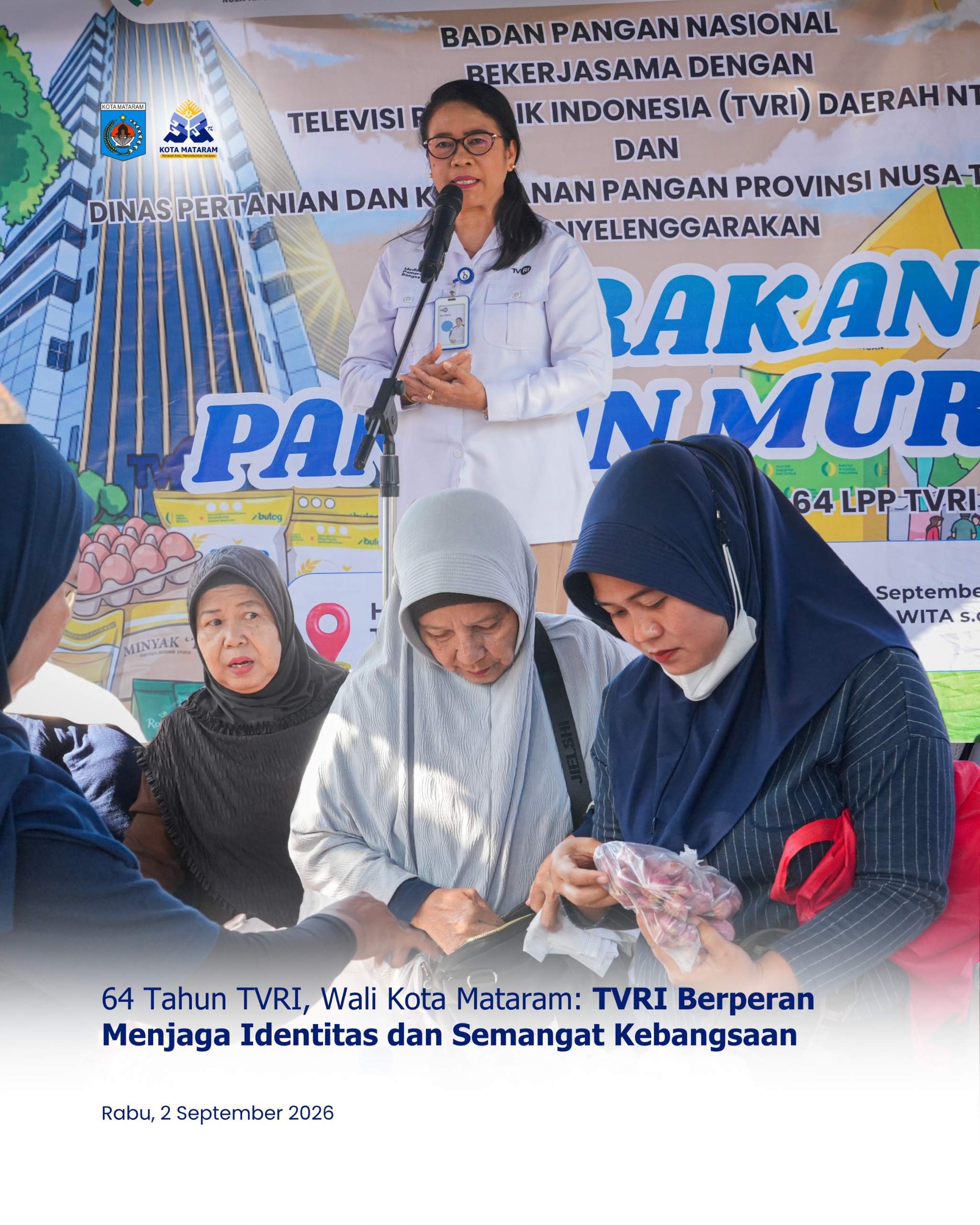 64 Tahun TVRI, Wali Kota Mataram: TVRI Berperan Menjaga Identitas dan Semangat Kebangsaan