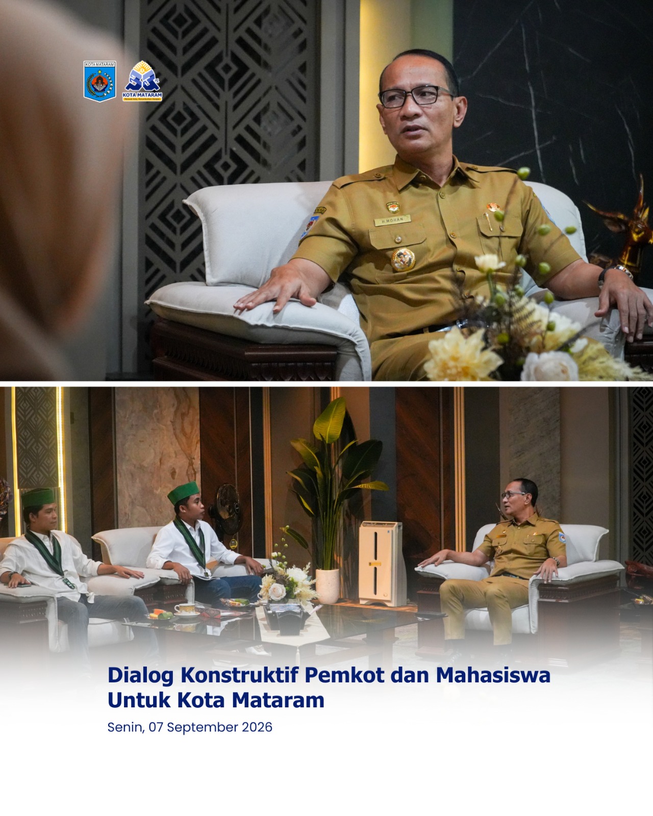 Dialog Konstruktif Pemkot dan Mahasiswa Untuk Kota Mataram