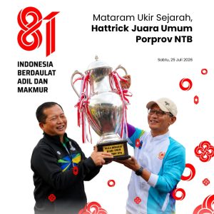 Mataram Ukir Sejarah, Hattrick Juara Umum Porprov NTB