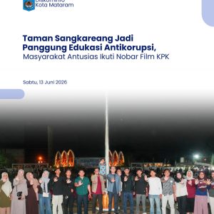 Taman Sangkareang Jadi Panggung Edukasi Antikorupsi, Masyarakat Antusias Ikuti Nobar Film KPK