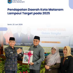 Pendapatan Daerah Kota Mataram Lampaui Target pada 2025