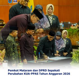 Pemkot Mataram dan DPRD Sepakati Perubahan KUA-PPAS Tahun Anggaran 2026