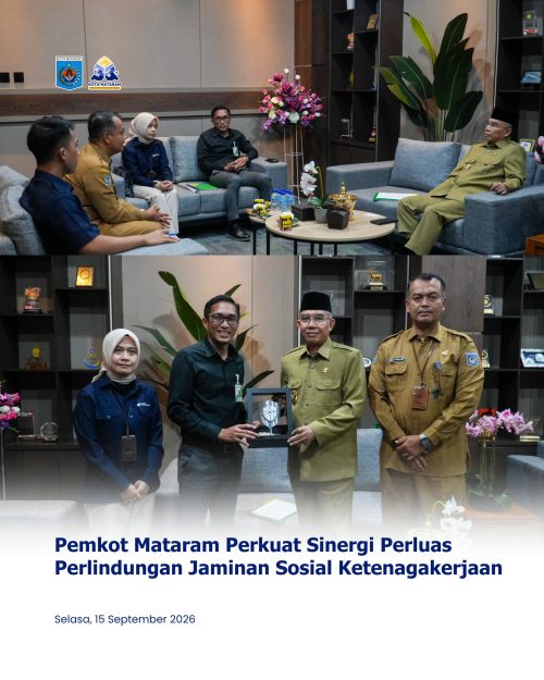 Pemkot Mataram Perkuat Sinergi Perluas Perlindungan Jaminan Sosial Ketenagakerjaan