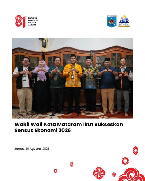 Wakil Wali Kota Mataram Ikut Sukseskan Sensus Ekonomi 2026