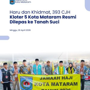 Haru dan Khidmat, 393 CJH Kloter 5 Kota Mataram Resmi Dilepas ke Tanah Suci